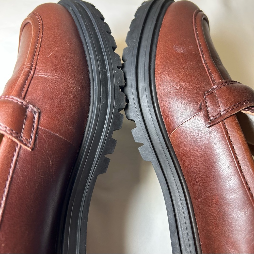 Madewell Brown Leather Penny Loafers - Picture 8 of 12
